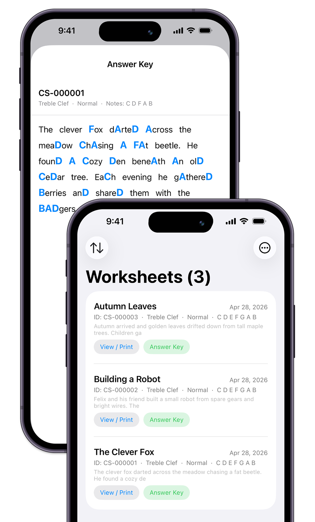 Selecting a story from the library or pasting custom text
