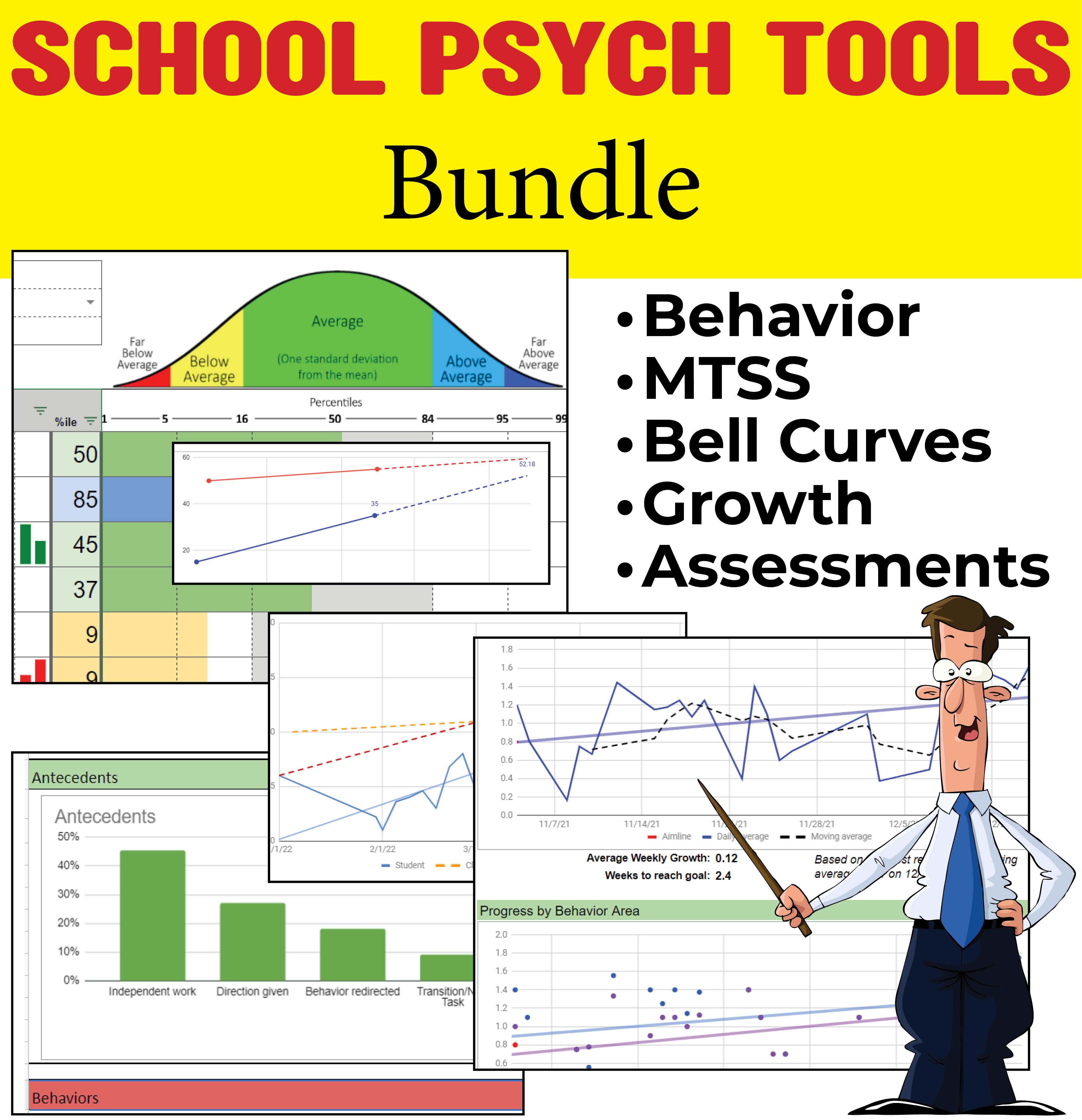 School Psychology Data Tracker Bundle thumbnail